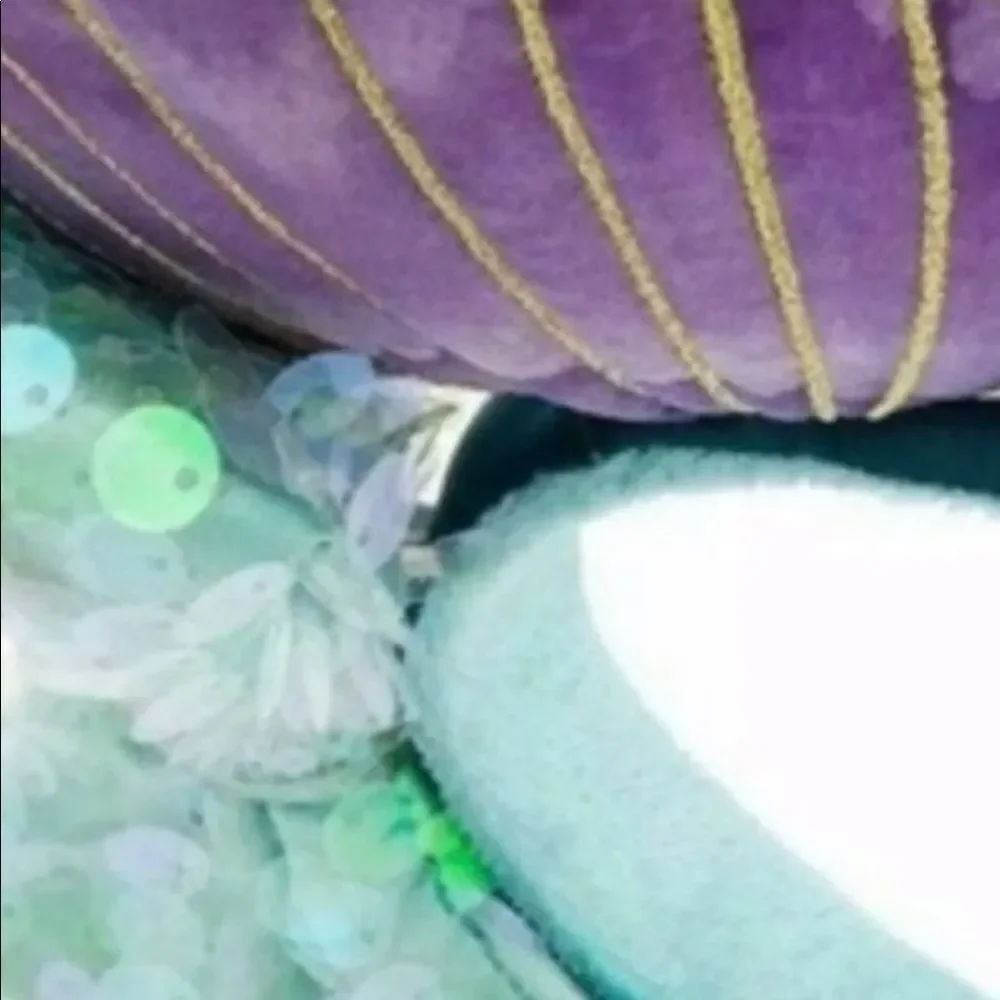 Disney Parks The Little Mermaid Ariel Iridescent Minnie Seashell Ears Headband.